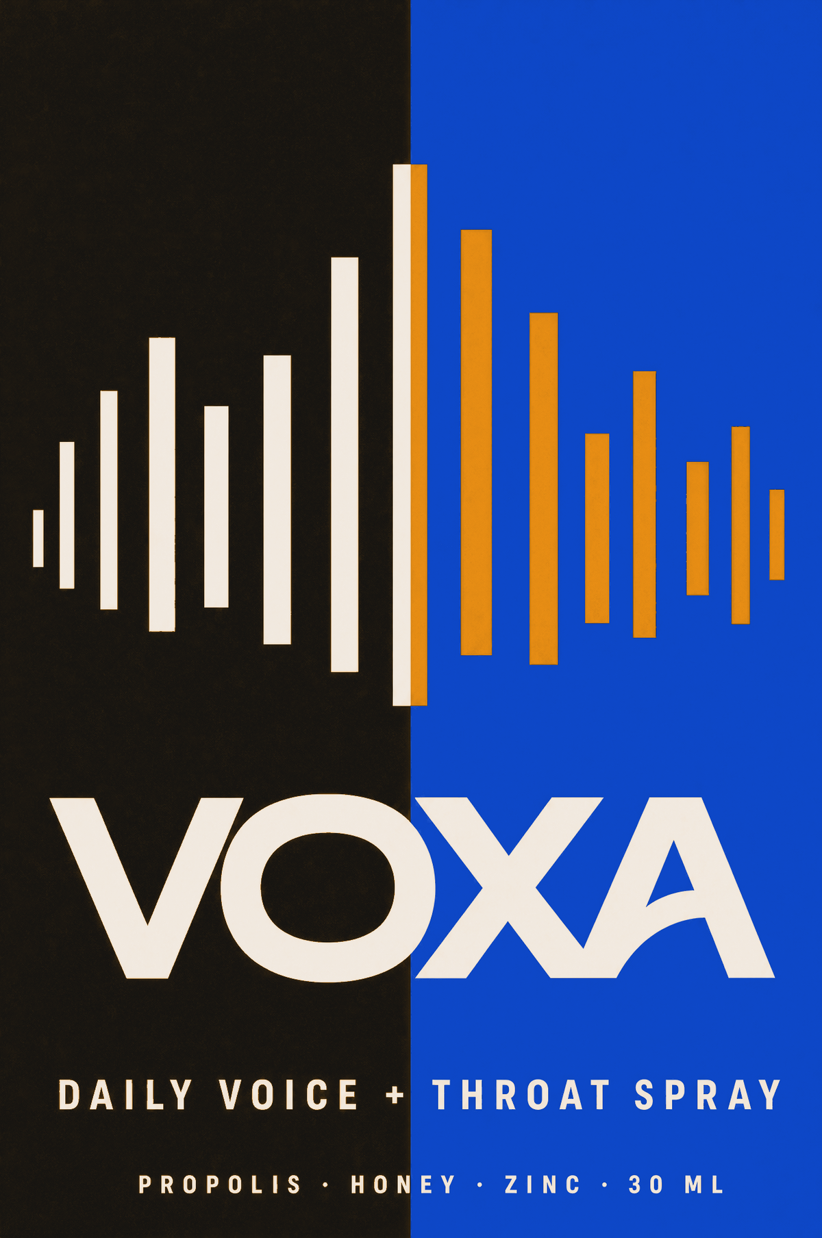 VOXA split label artwork